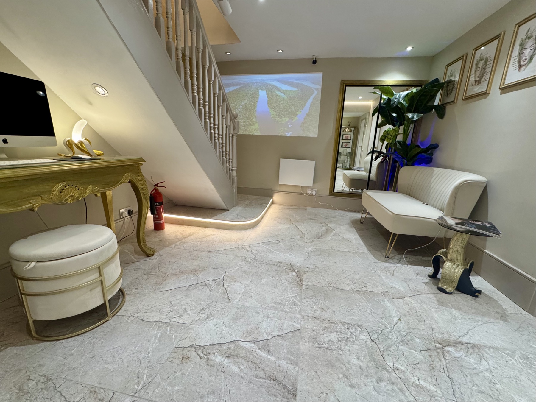 The waiting area